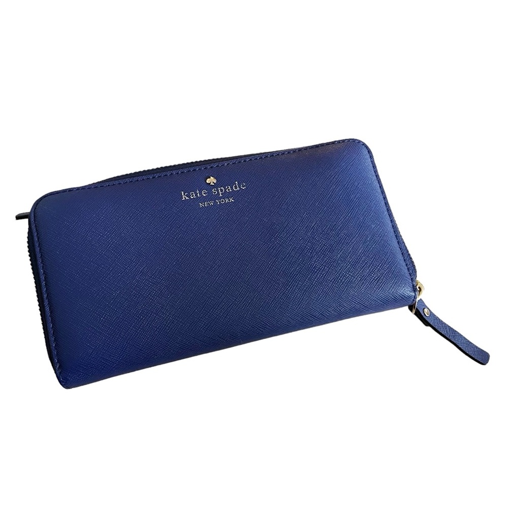 Kate Spade Navy Blue Zip Wallet